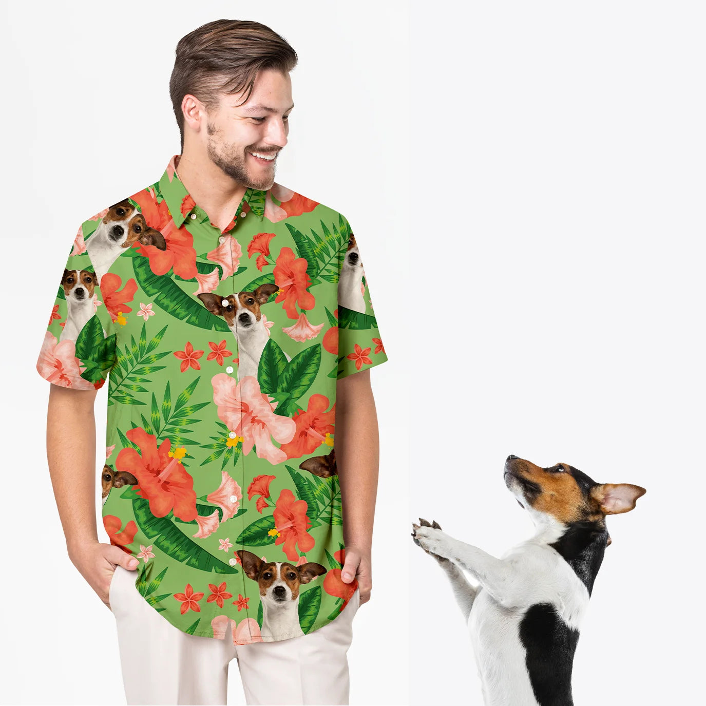 Personalisierte Hawaii-Hemden mit deinem Haustier
