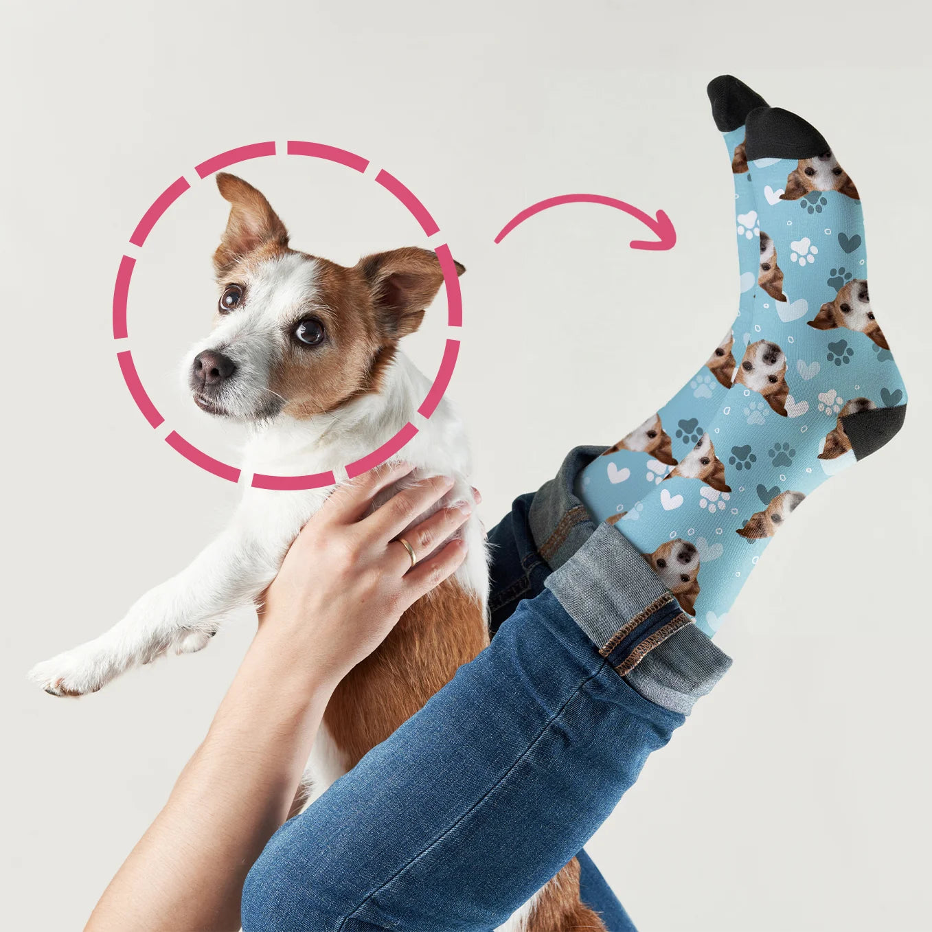 Chaussettes personnalisées « Photo de votre animal »