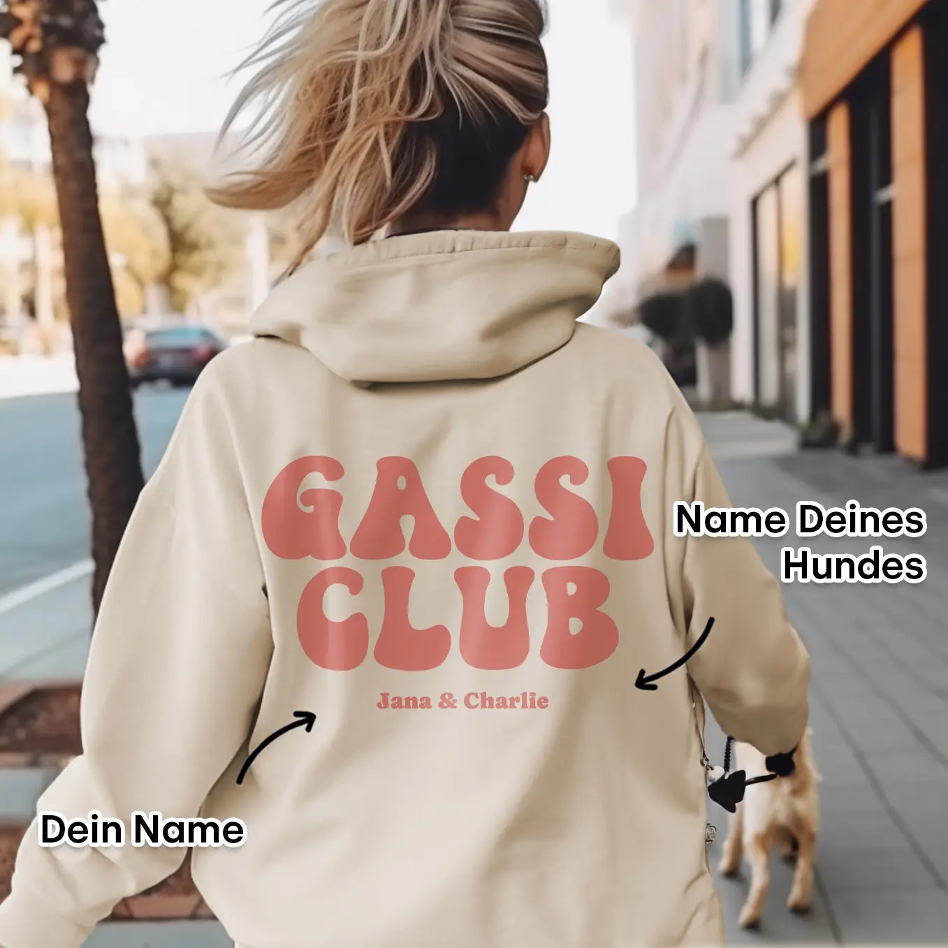 Personalisierter Hoodie "Gassi Club"