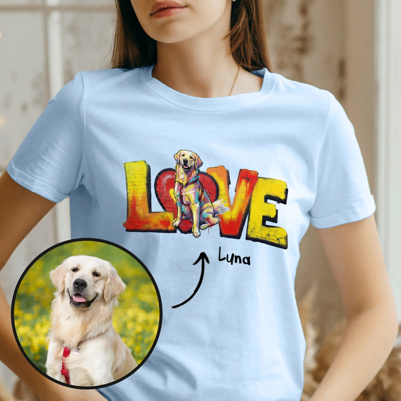 T-shirt personnalisé "LOVE"