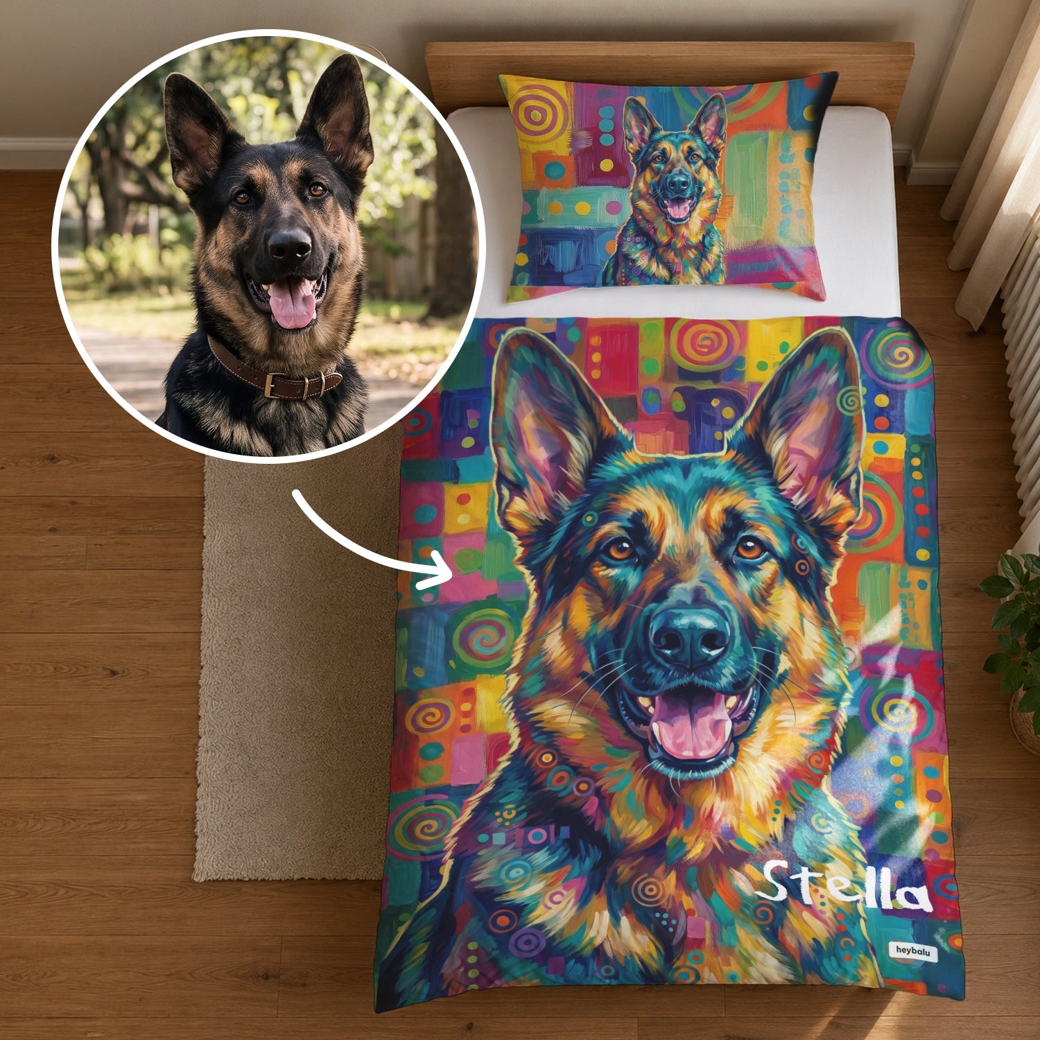 Parure de lit personnalisée "Graffiti"