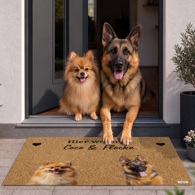 Personalisierte Fußmatte mit Foto deines Haustiers – personalisiertes Geschenk – Ansicht 2