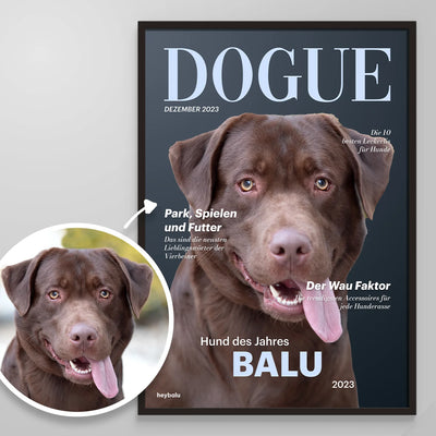 Affiche Personnalisé Chien « DOGUE »