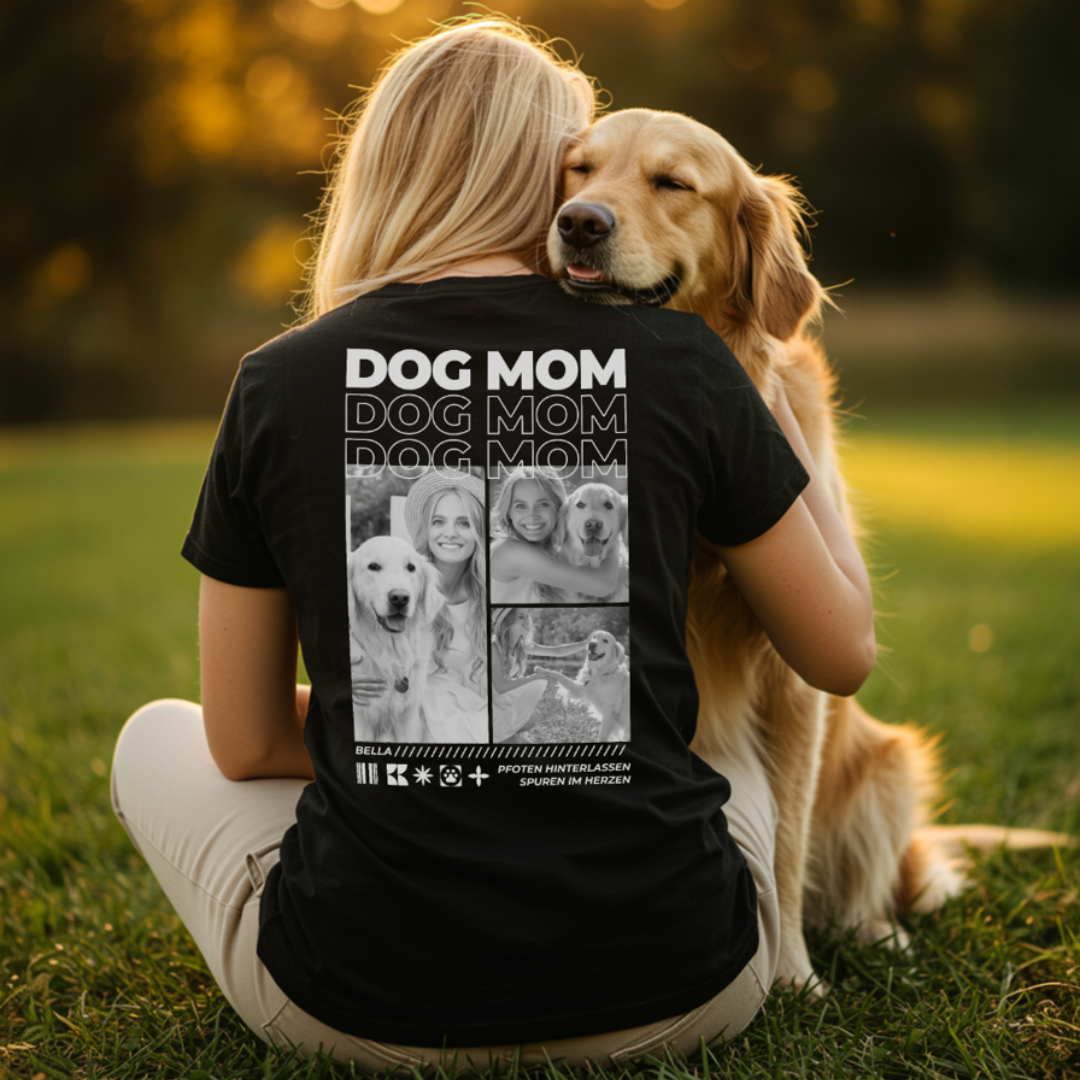 Personalisiertes Oversized T-Shirt "Dog Mom"