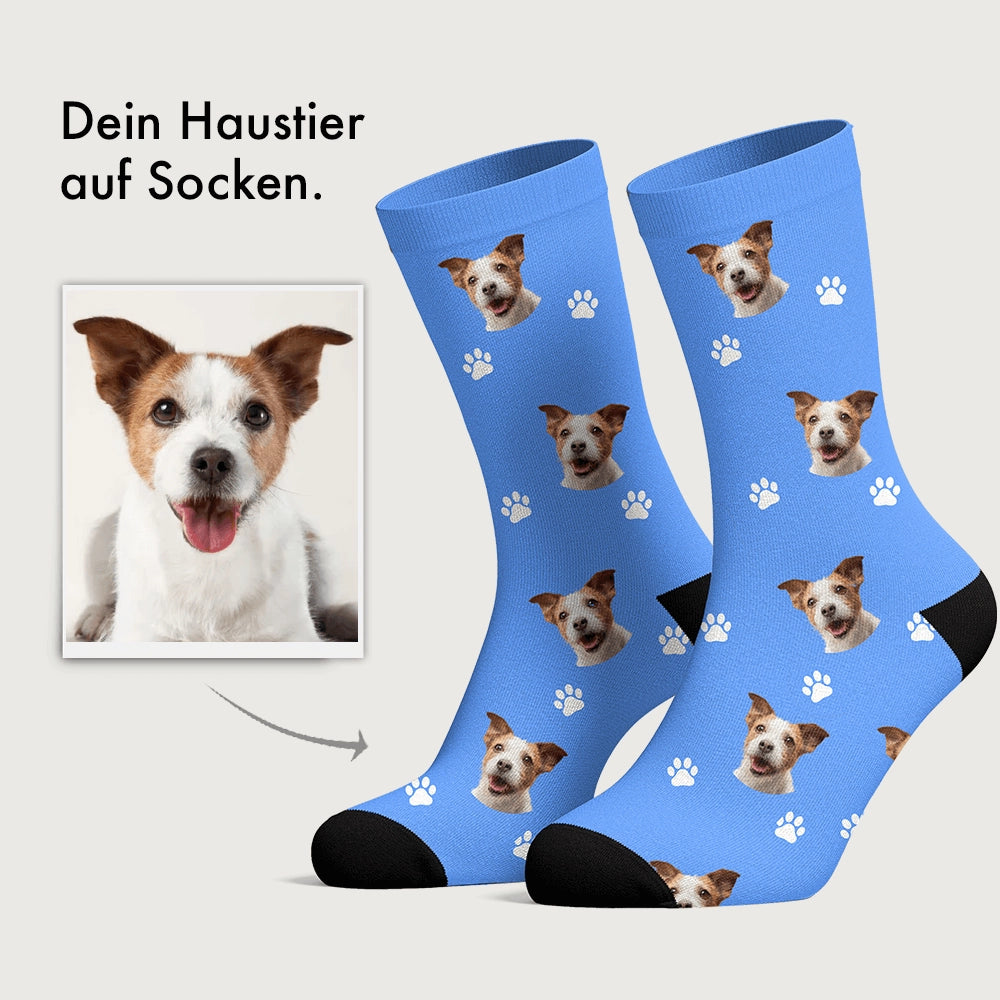 Personalisierte Socken mit deinem Haustier Hey Balu