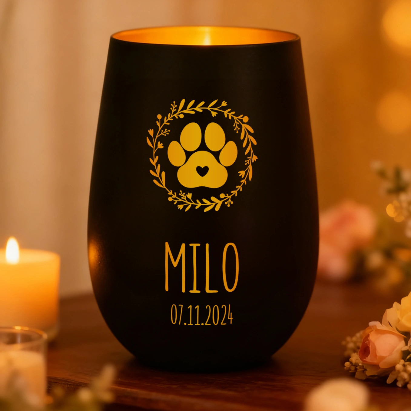 Photophore Personnalisé « Fidèle Compagnon »