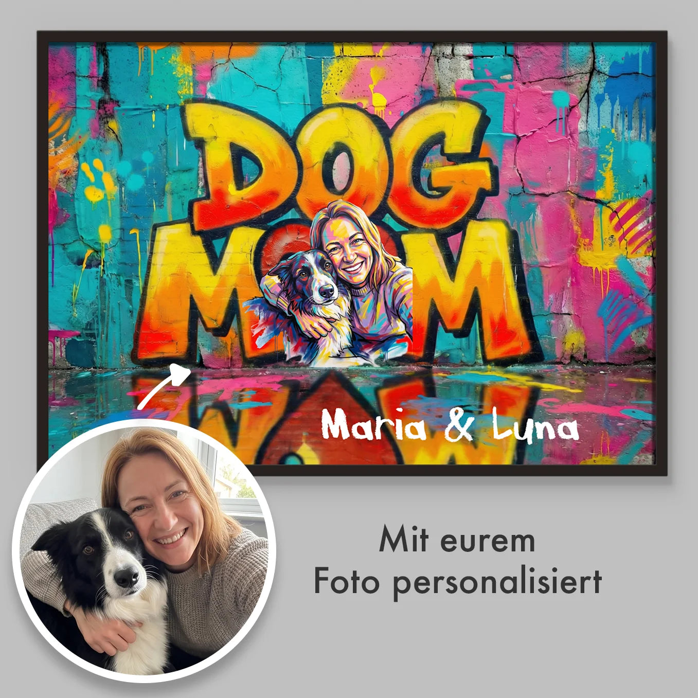 Poster personnalisé "Dog Mom Love"
