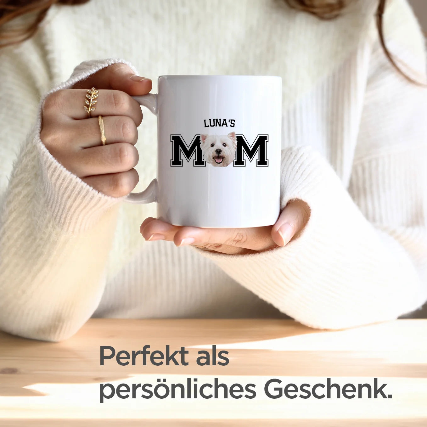 Personalisierte Tasse ''Mom" mit Foto Hey Balu