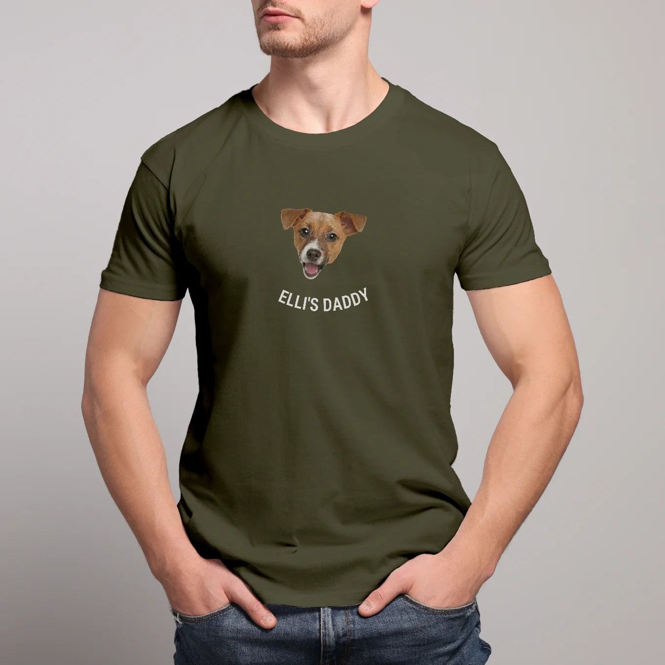 Personalisiertes T-Shirt "Daddy" mit Foto Hey Balu