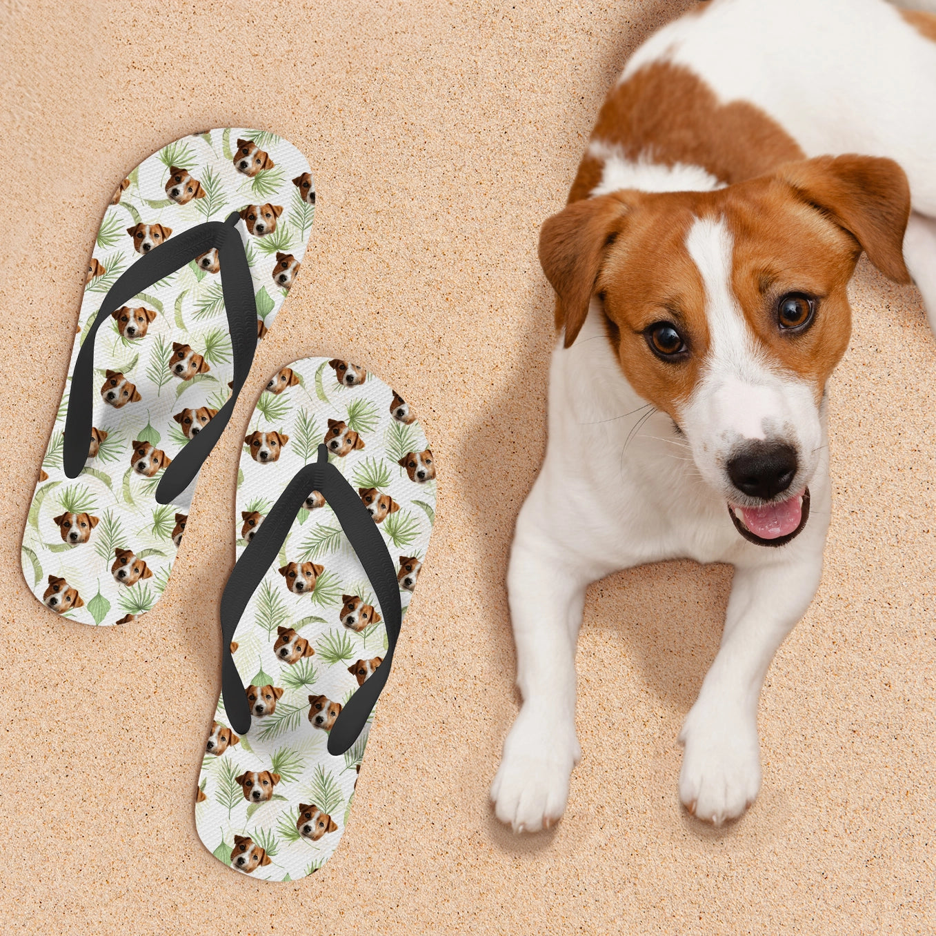 Personalisierte Flip Flops "Palmen" Hey Balu