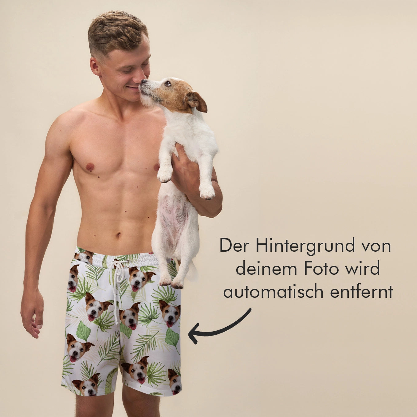 Personalisierte Badehose “Palmen” heybalu