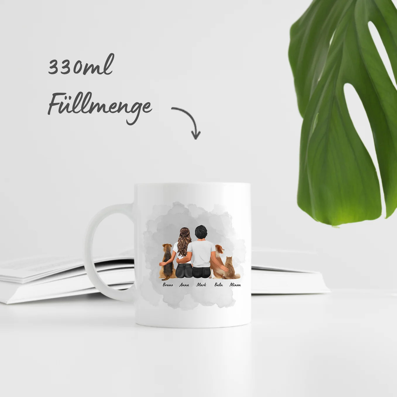 Personalisierte Tasse ''Cartoon Haustier'' Hey Balu