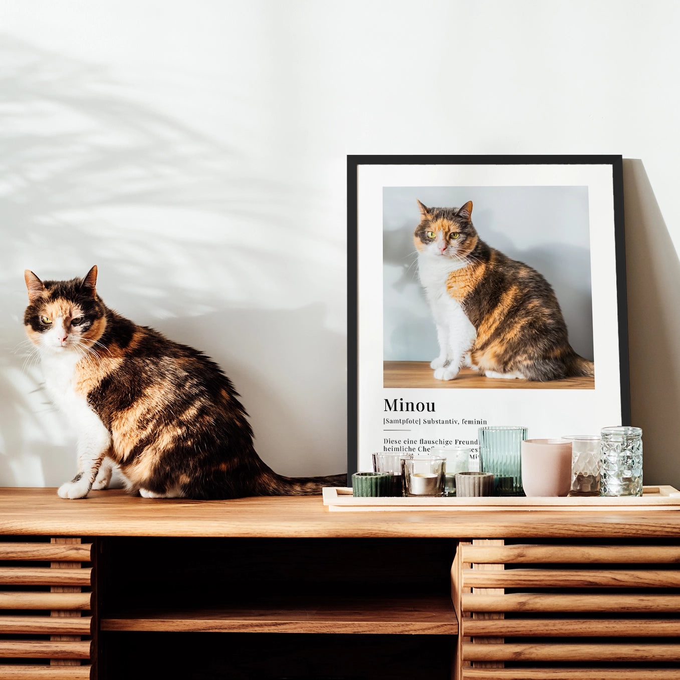 Personalisiertes Fotoposter "Katze Definition" Hey Balu