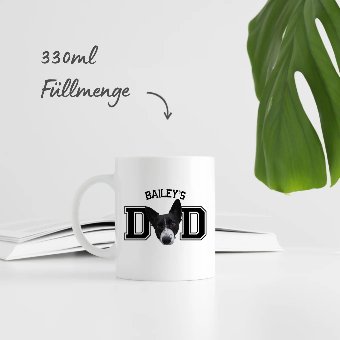 Personalisierte Tasse ''Dad" mit Foto Hey Balu