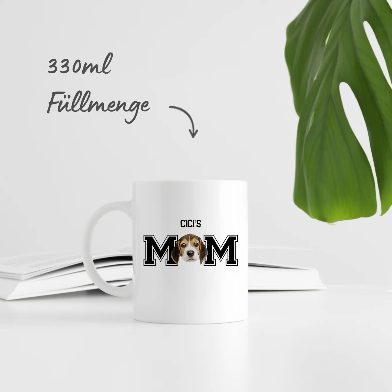 Personalisierte Tasse ''Mom" mit Foto Hey Balu