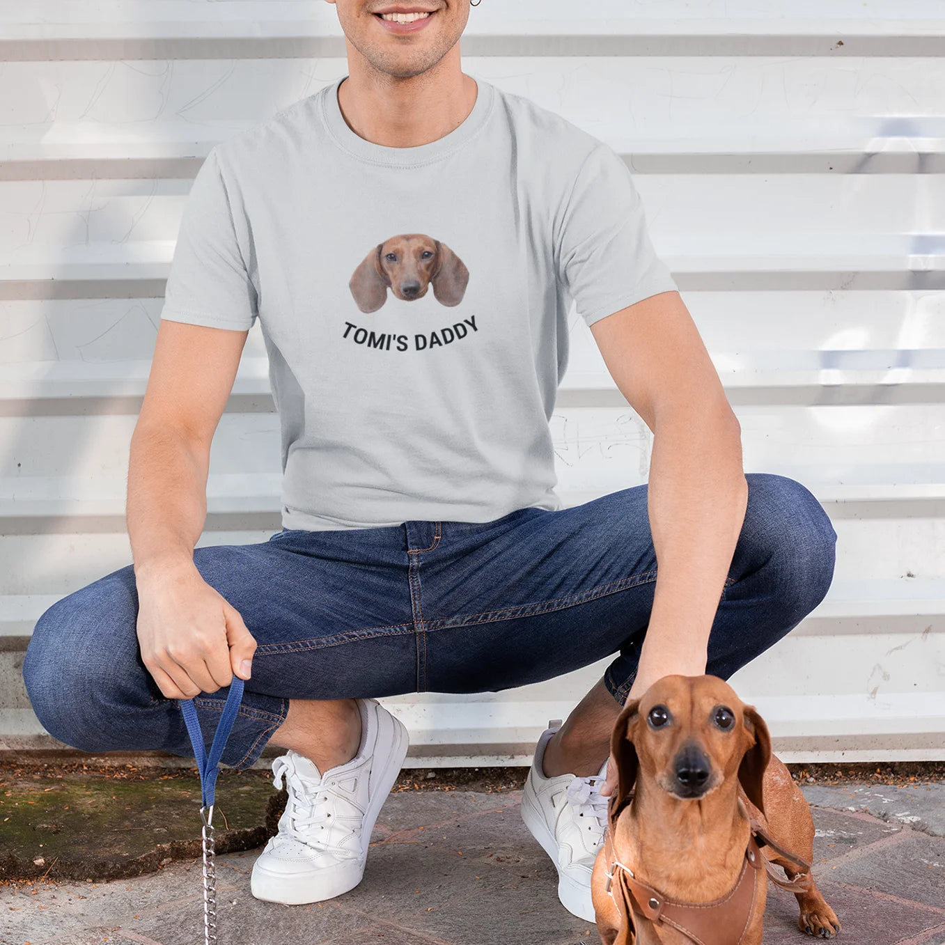 Personalisiertes T-Shirt "Daddy" mit Foto Hey Balu