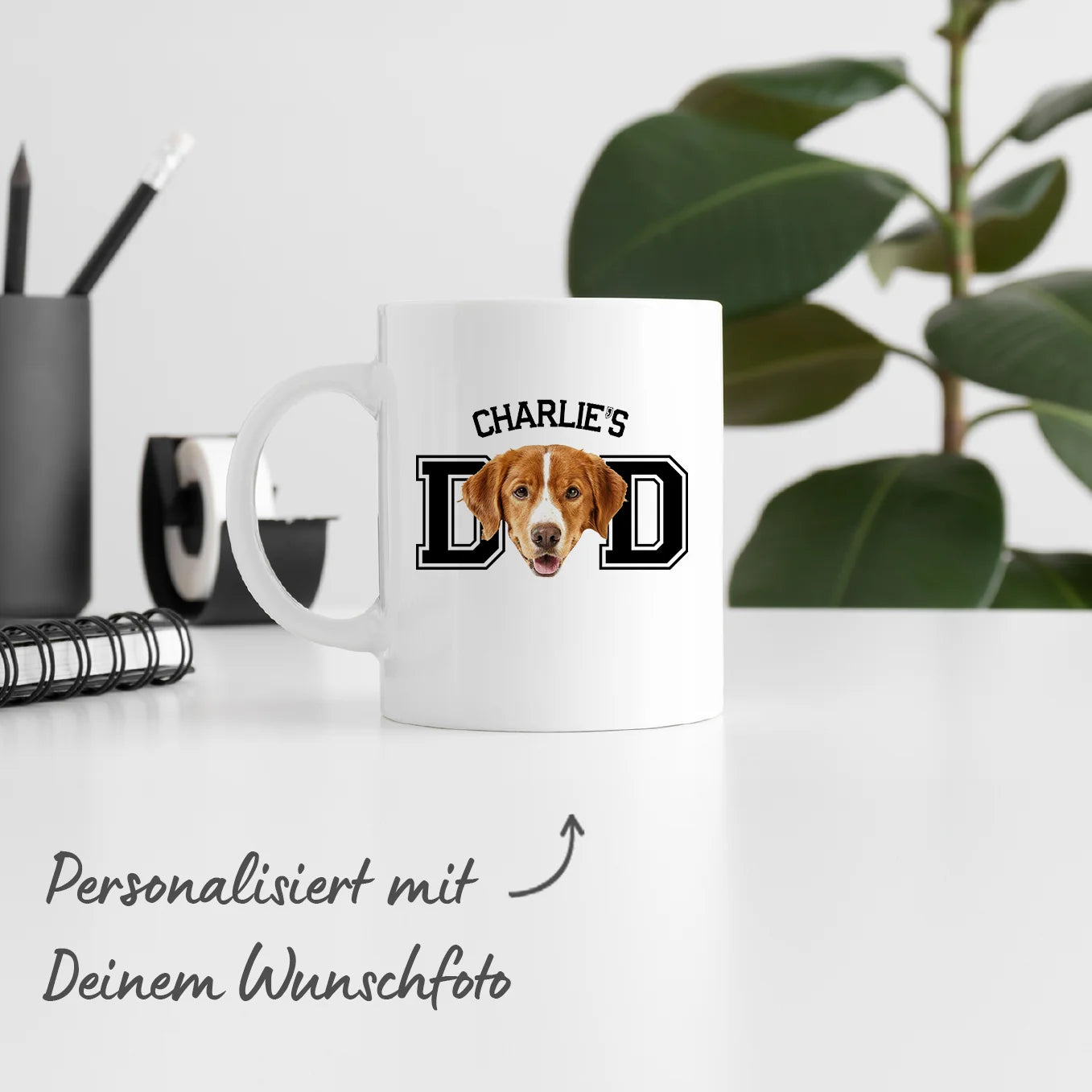 Personalisierte Tasse ''Dad" mit Foto Hey Balu