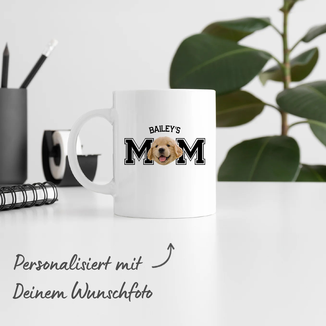 Personalisierte Tasse ''Mom" mit Foto Hey Balu