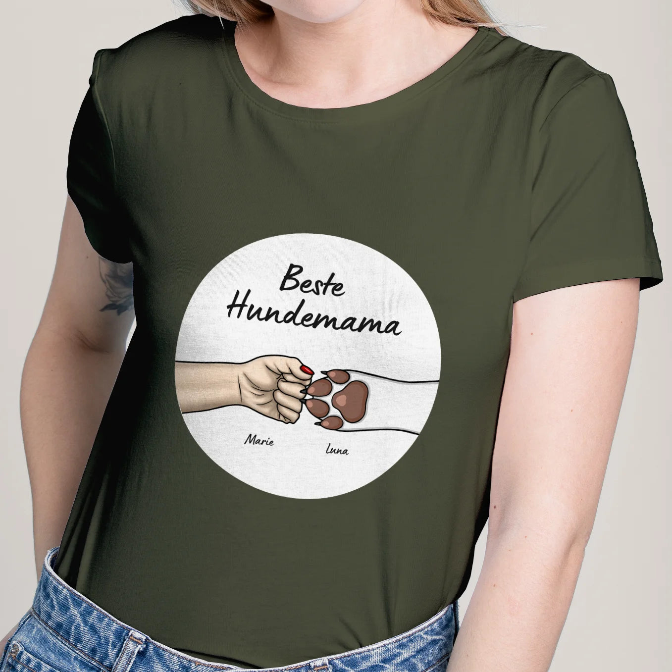 Personalisiertes T-Shirt "Beste Haustiermama" Hey Balu