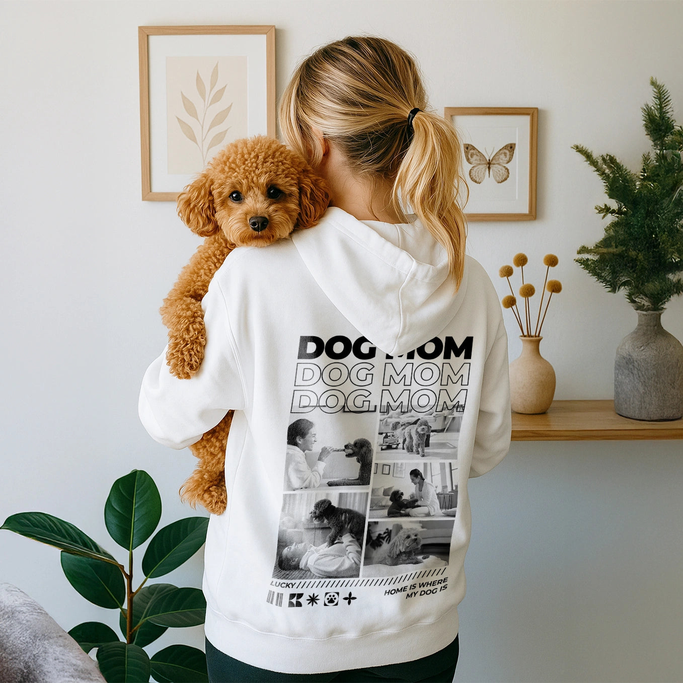 Personalisierter Hoodie "Dog Mom"
