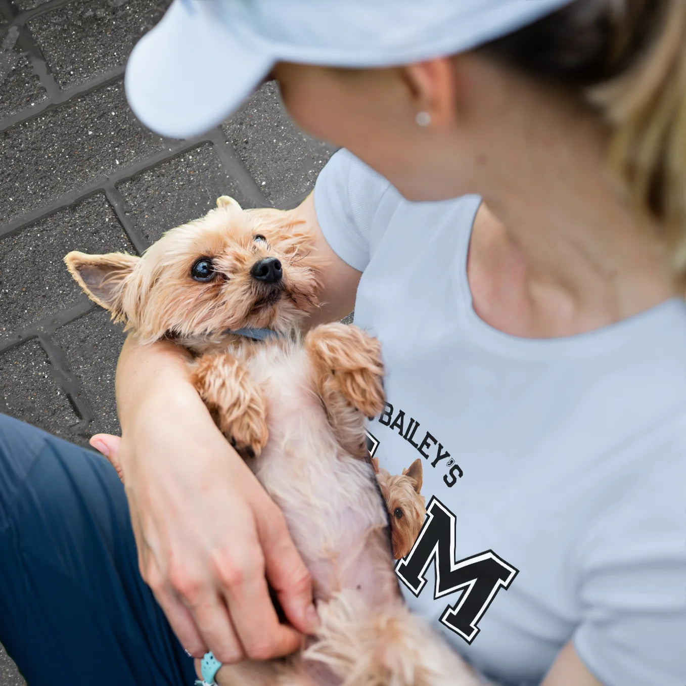 Personalisiertes T-Shirt "Dog Mom" mit Foto Hey Balu