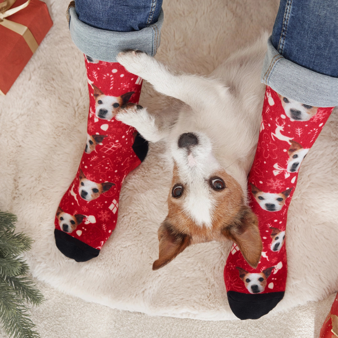 Personalisierte Socken "Weihnachten" mit deinem Haustier heybalu