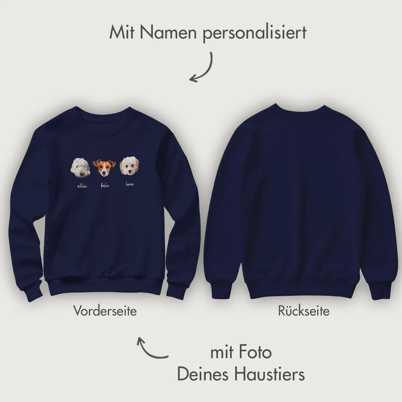 Sweater ''Haustier Foto''