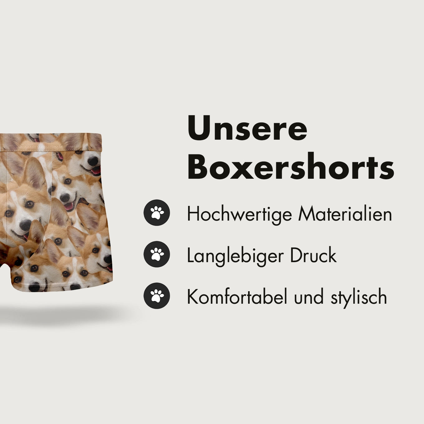 Personalisierte Boxershorts "Foto Deines Haustiers" Hey Balu