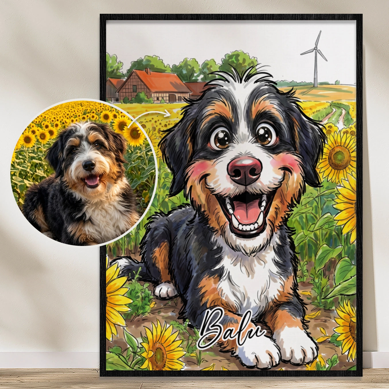 Affiche personnalisée "Croquis de chien"