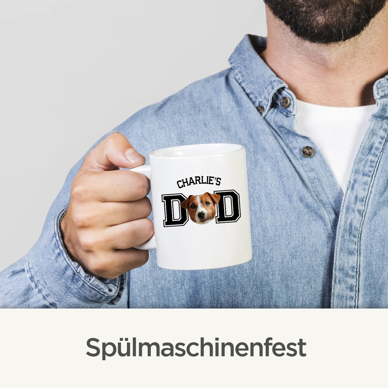 Personalisierte Tasse ''Dad" mit Foto Hey Balu