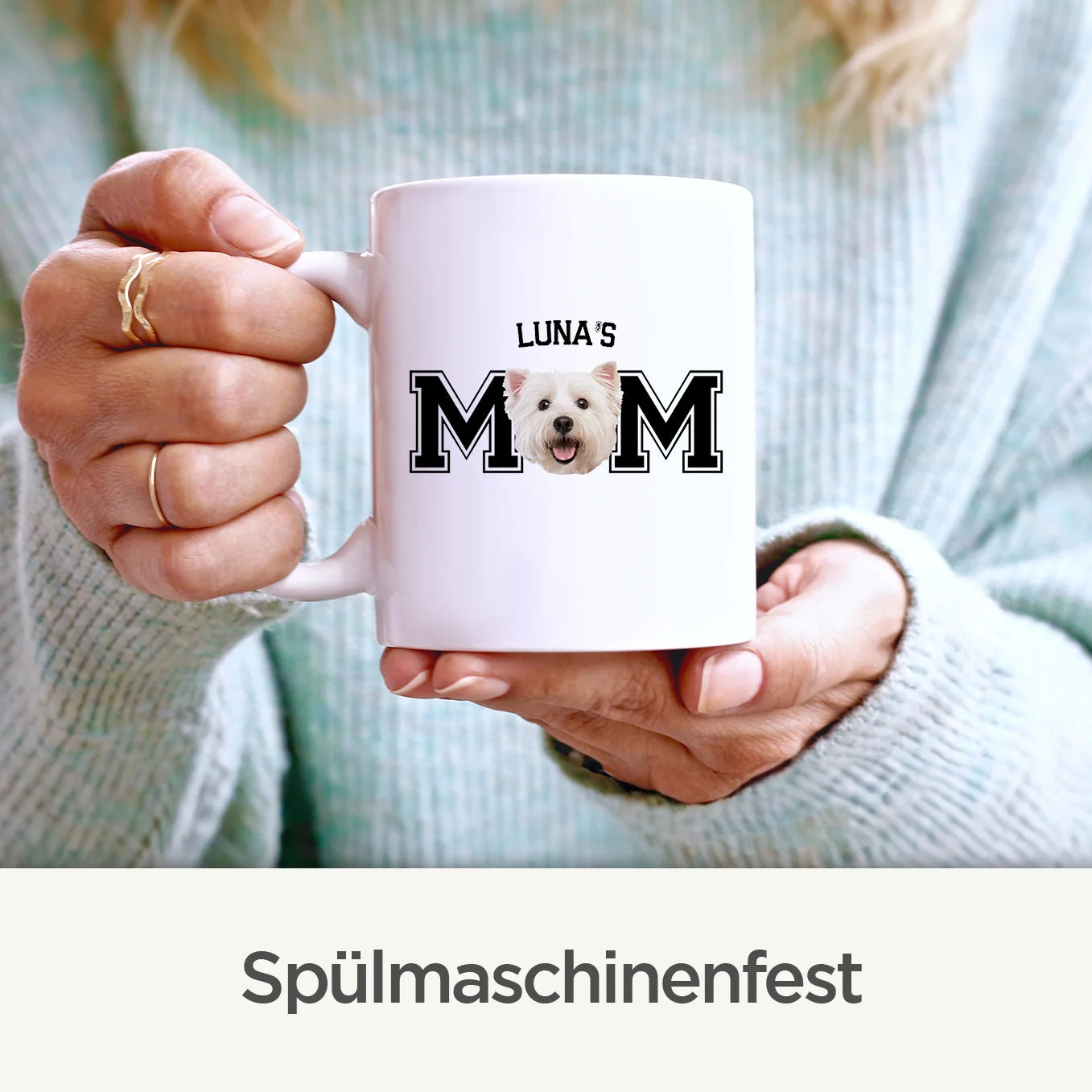 Personalisierte Tasse ''Mom" mit Foto Hey Balu