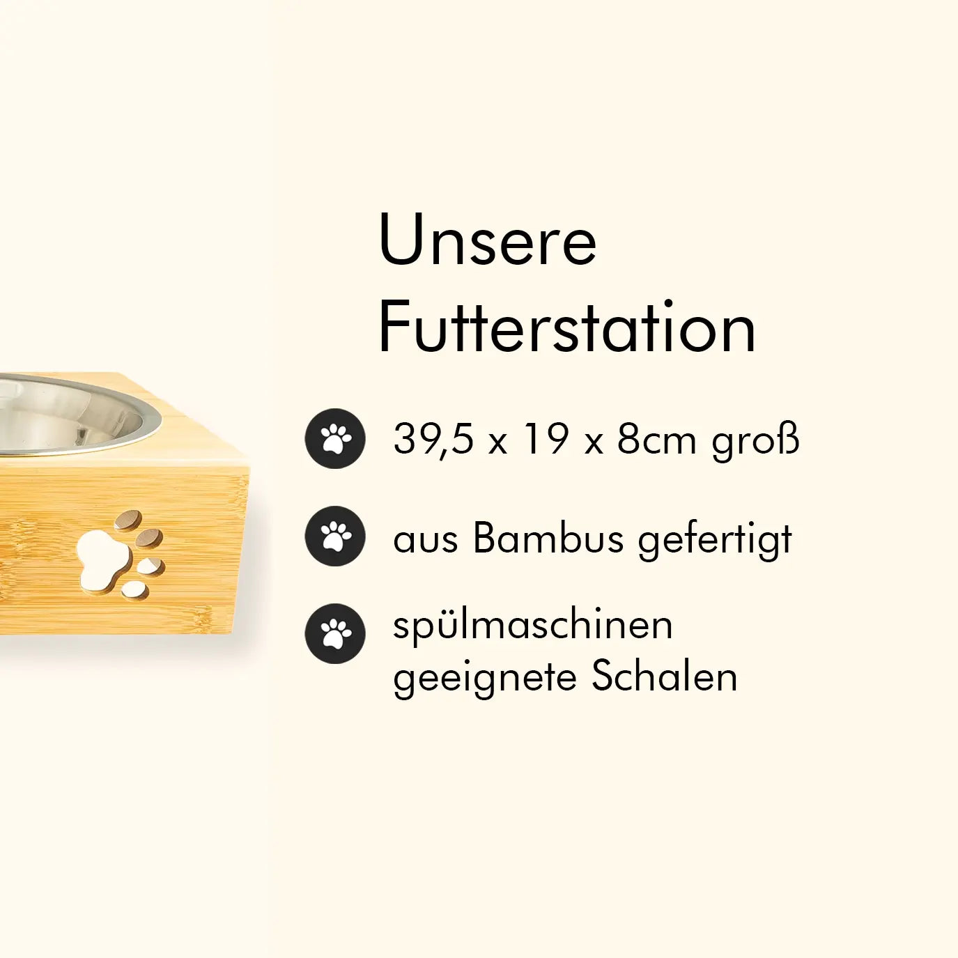 Personalisierte Futterstation "Haustier" Hey Balu