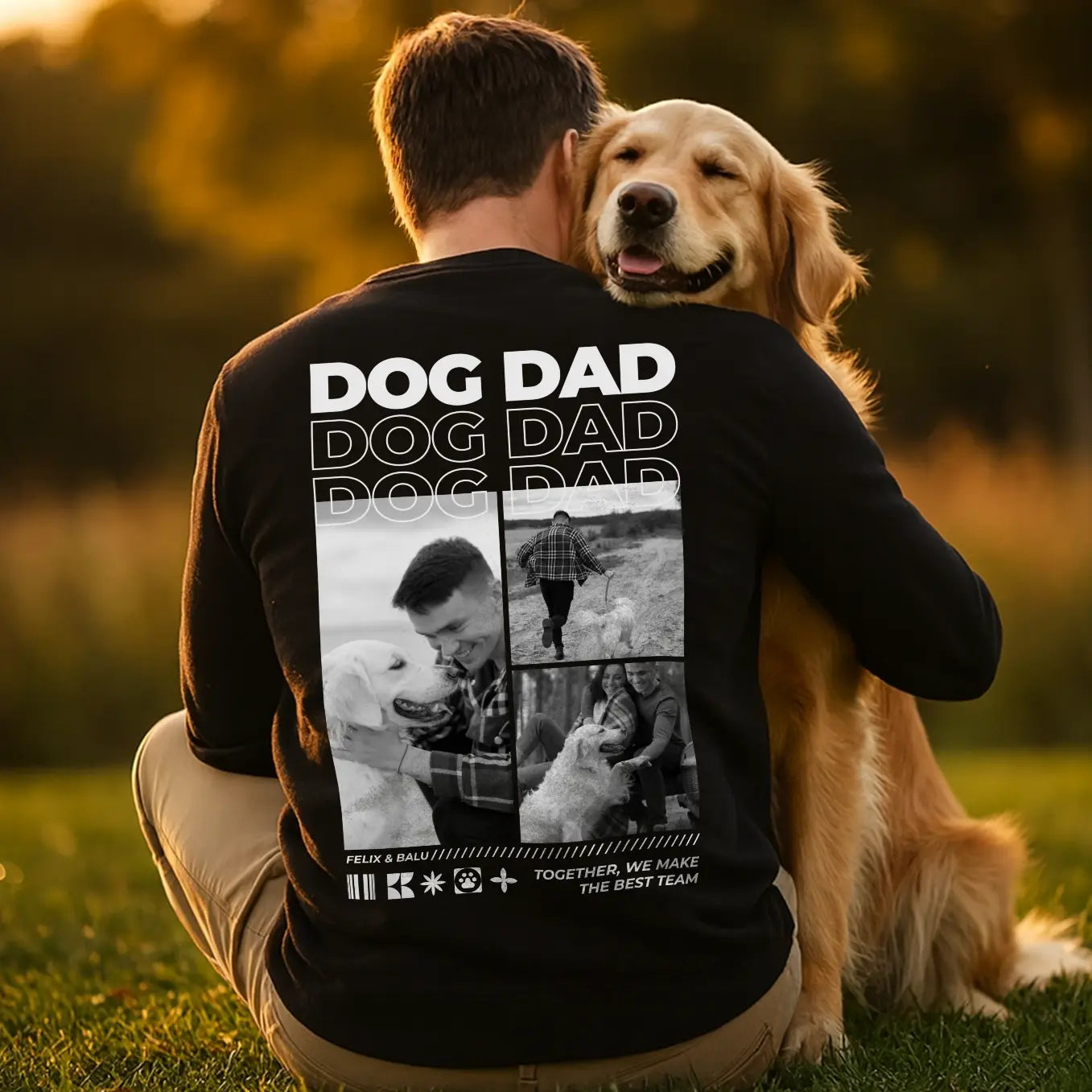 Sweat-shirt personnalisé « Dog Dad »