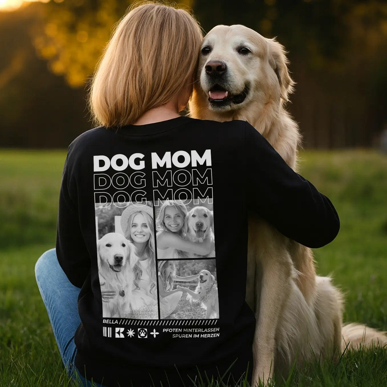 Sweat-shirt personnalisé « Dog Mom »