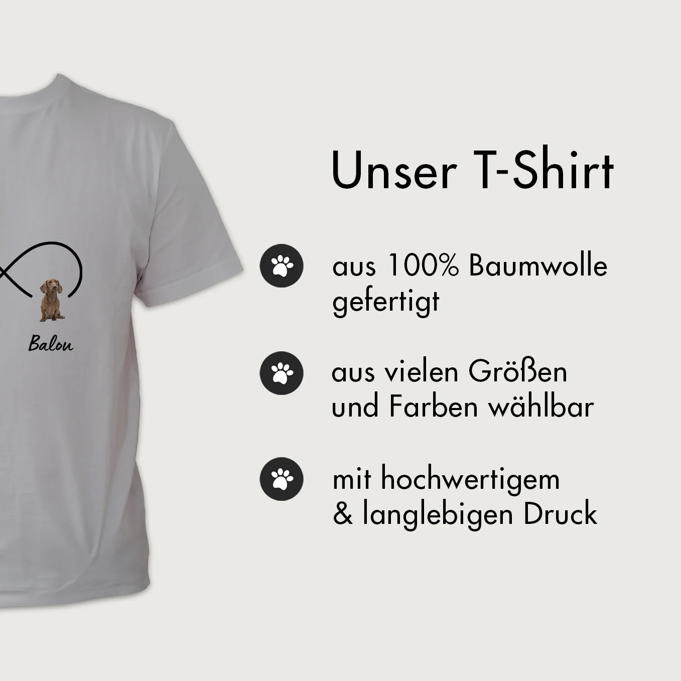 Personalisiertes T-Shirt "Für immer"