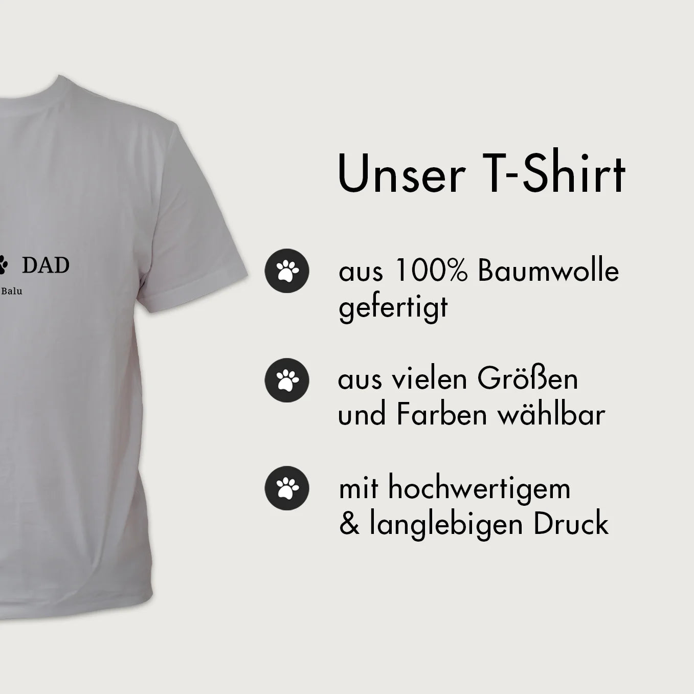 Personalisiertes T-Shirt "Dog Dad"