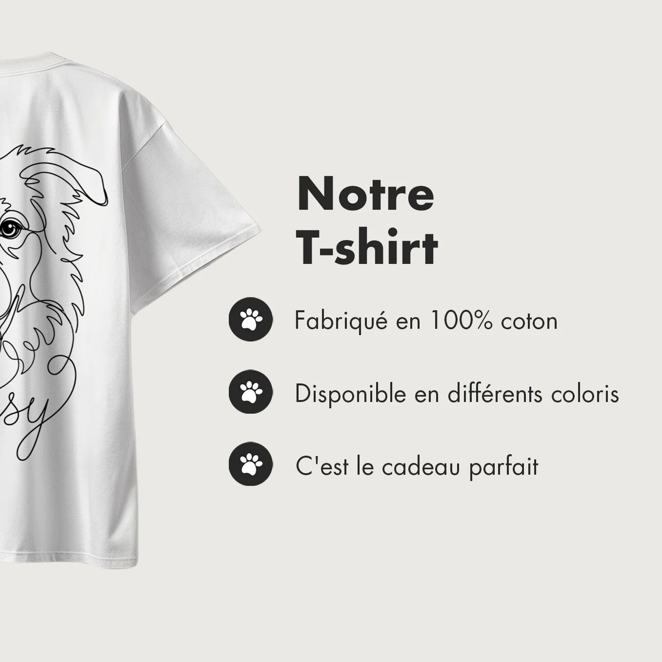 T-shirt personnalisé oversize "Dog Dad"