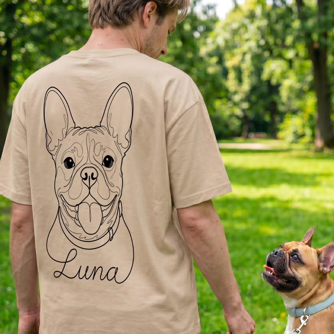T-shirt personnalisé oversize "Dog Dad"