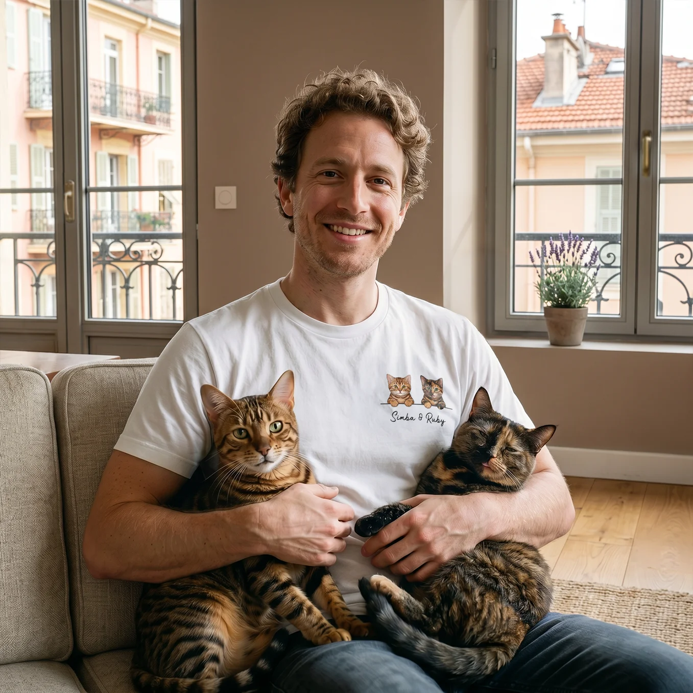 T-shirt personnalisé "Chat Cartoon"