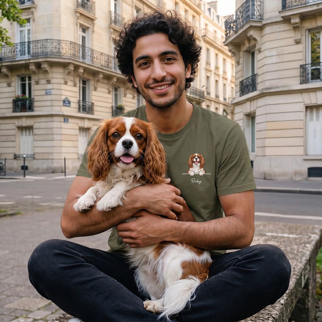 T-shirt personnalisé "Chien Cartoon"