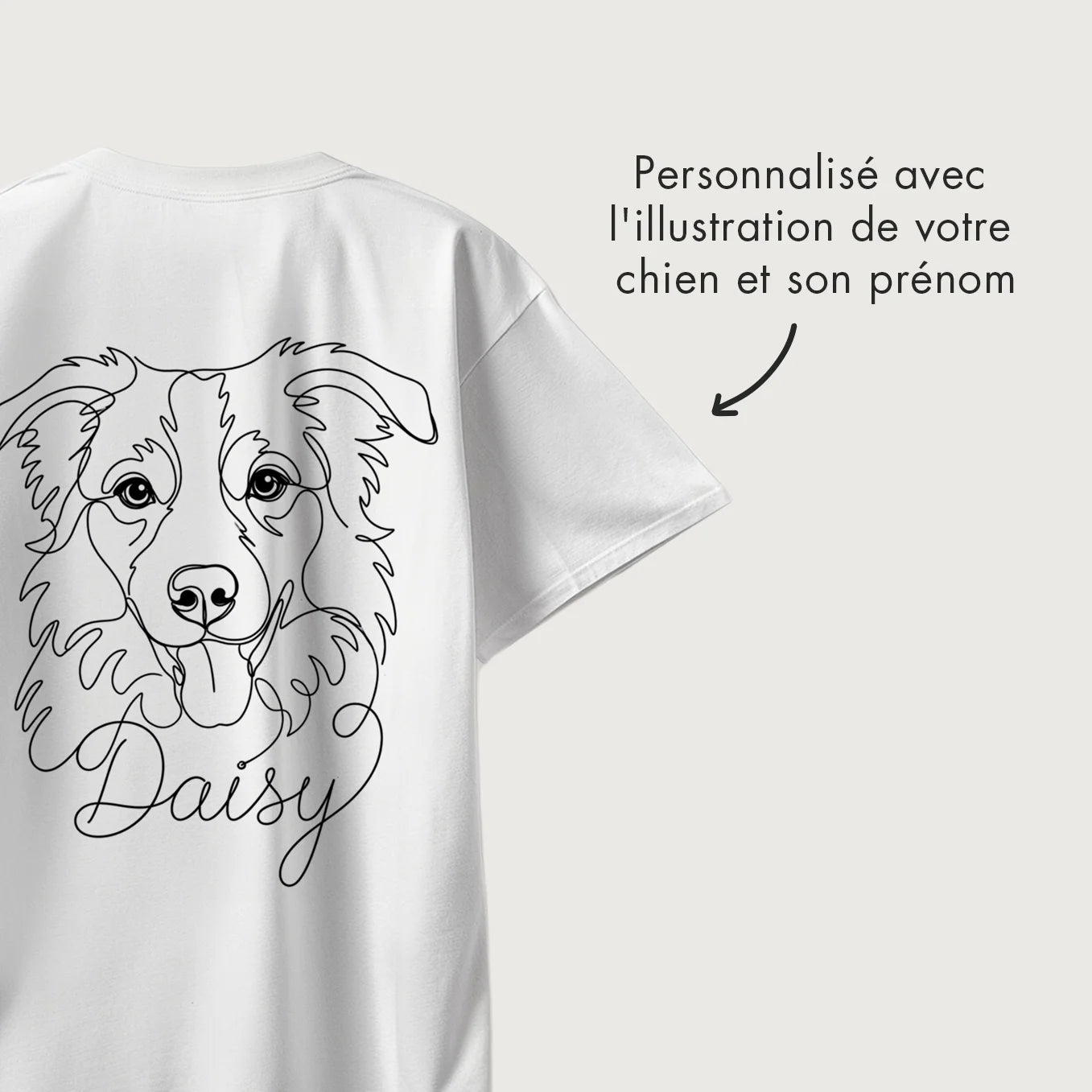 T-shirt personnalisé oversize "Dog Dad"