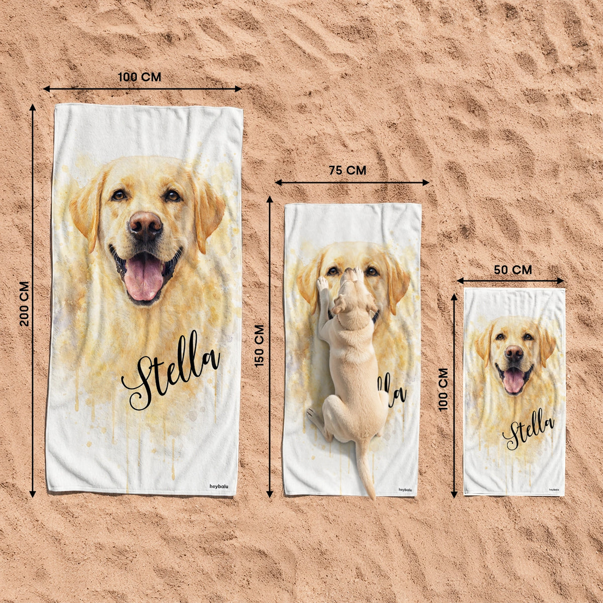 Personalisiertes Badetuch "Wasserfarbe" – personalisiertes Geschenk – Ansicht 10 market_france