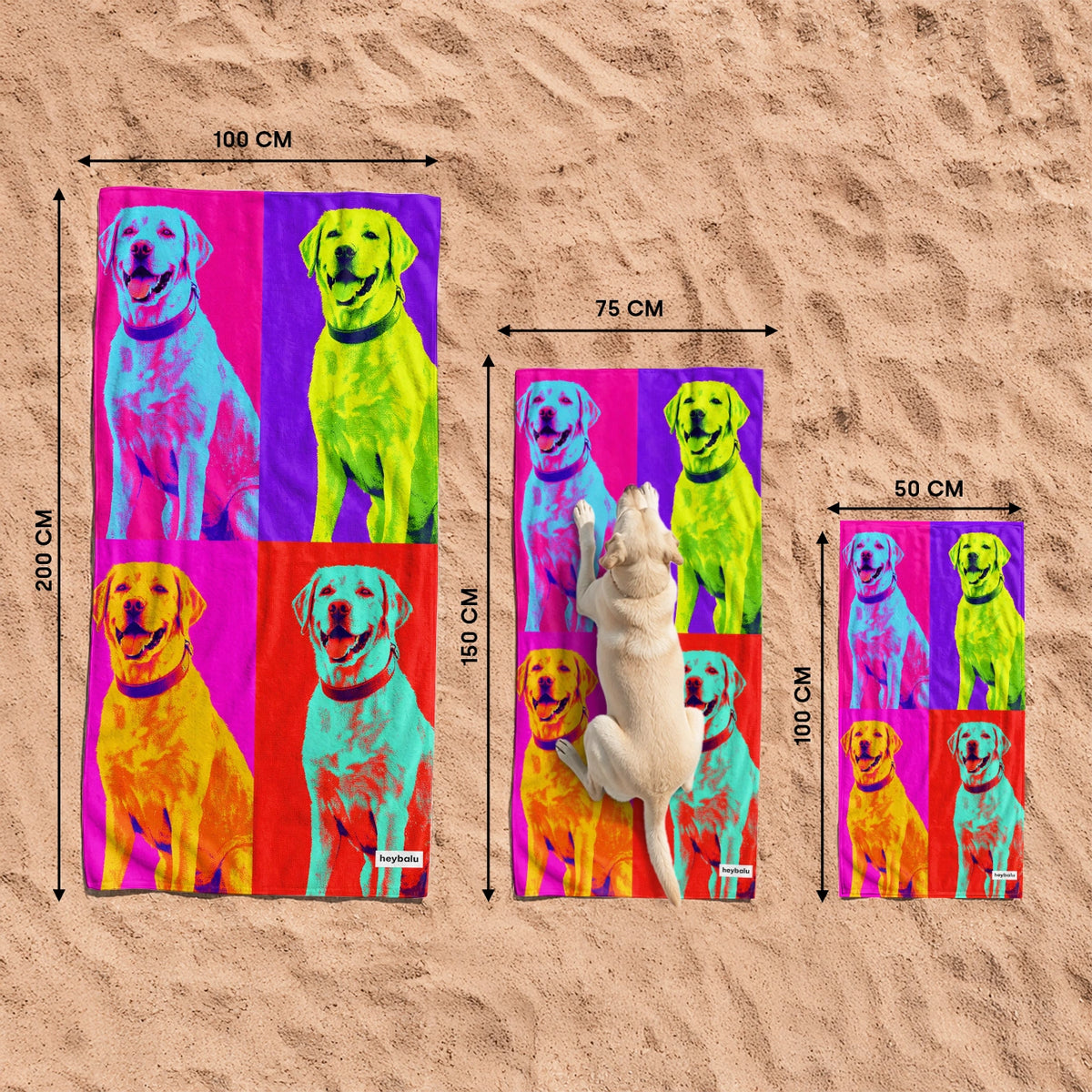 Personalisiertes Badetuch "Pop Art" – personalisiertes Geschenk – Ansicht 13 market_france