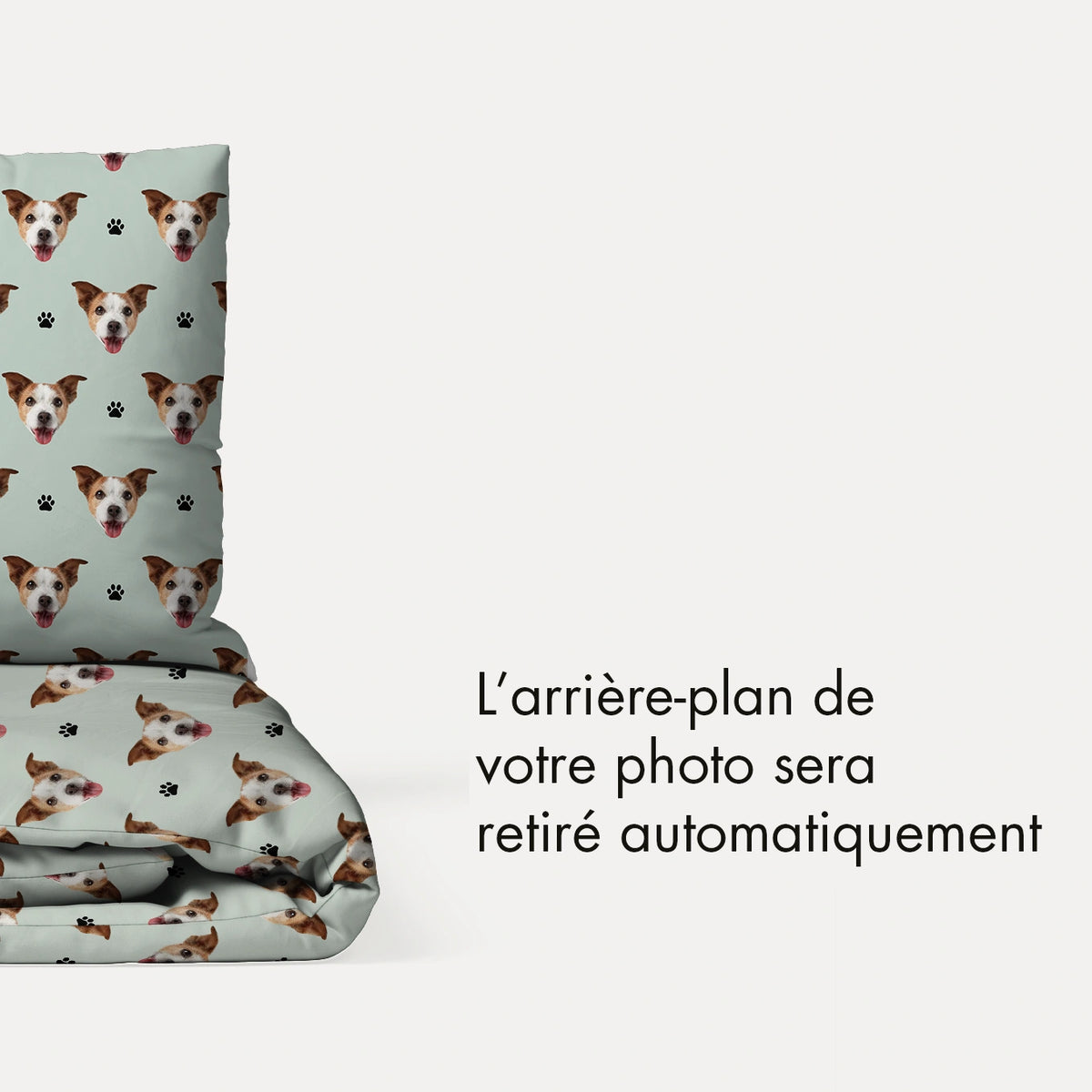 Personalisierte Bettwäsche Baumwollsatin "Haustier" – personalisiertes Geschenk – Ansicht 19 market_france