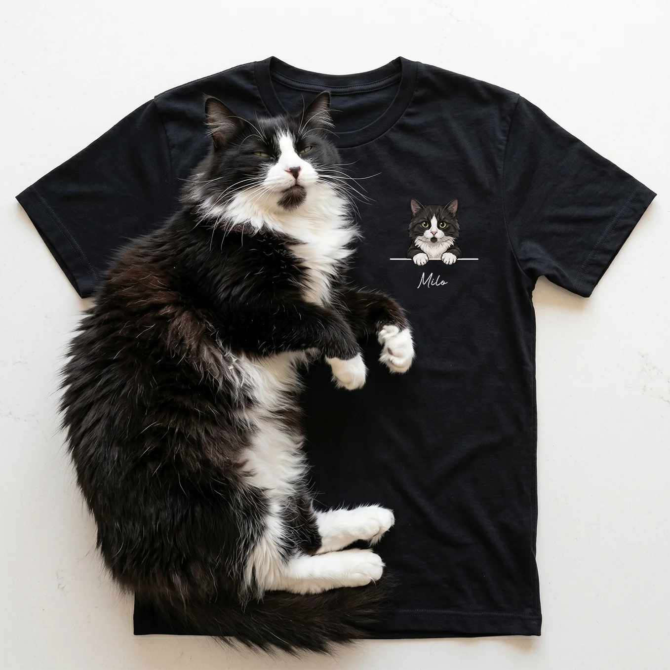 T-shirt personnalisé "Chat Cartoon"