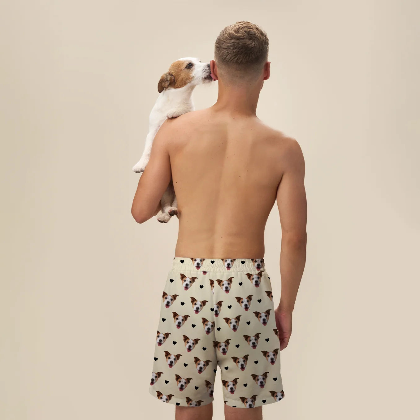 Personalisierte Badehose "Haustier Muster"