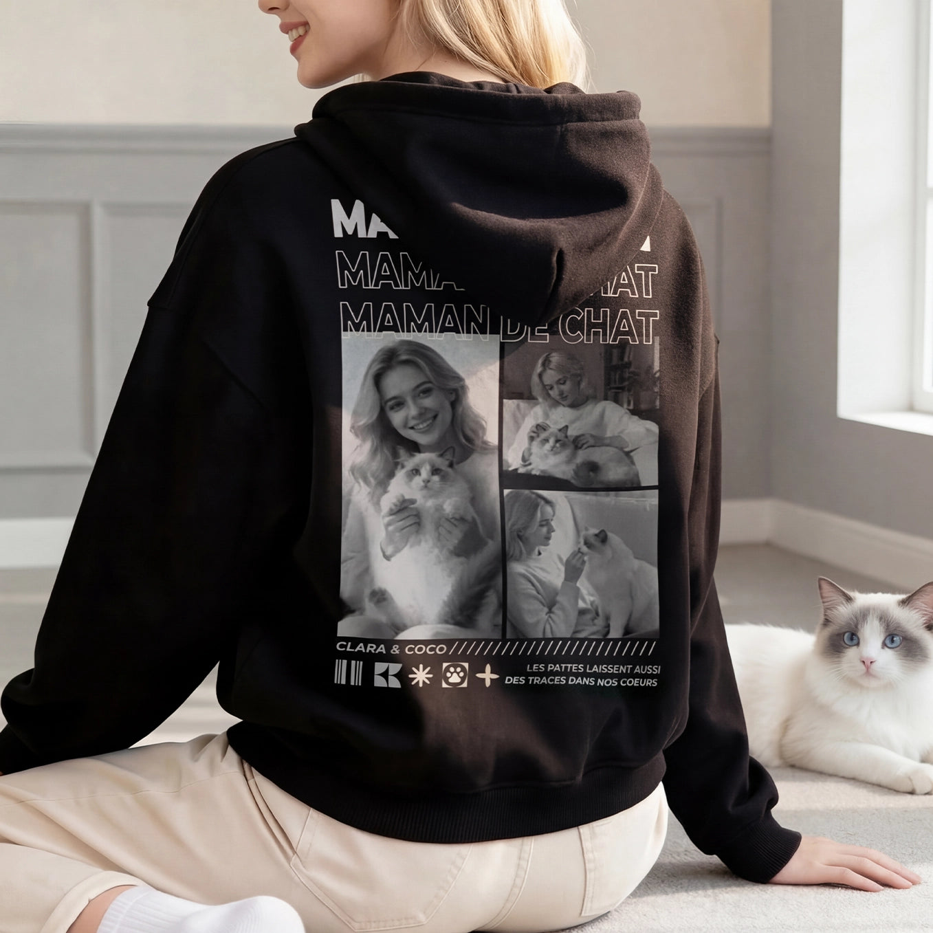 Sweat Femme Pull décontracté à manches longues pour l'hiver Noir Noir Sweat Femme Pull décontracté à manches longues pour l'hiver Noir Noir