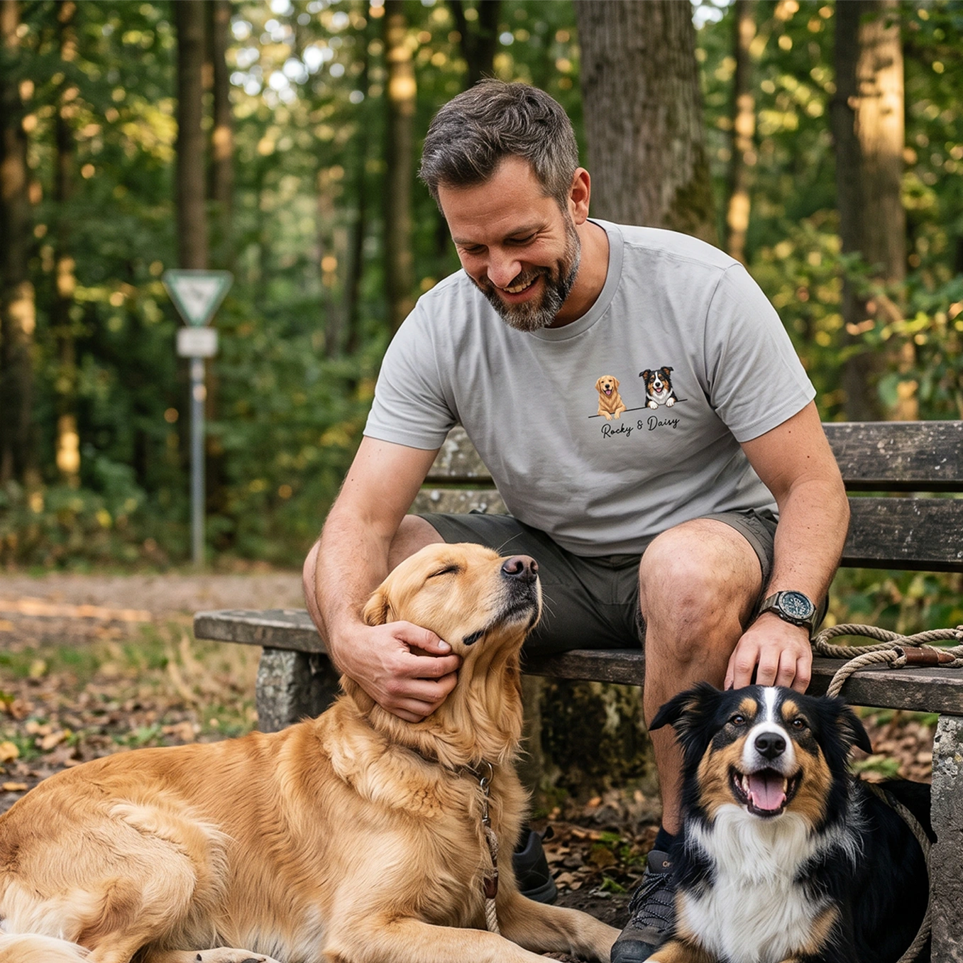 T-shirt personnalisé "Chien Cartoon"