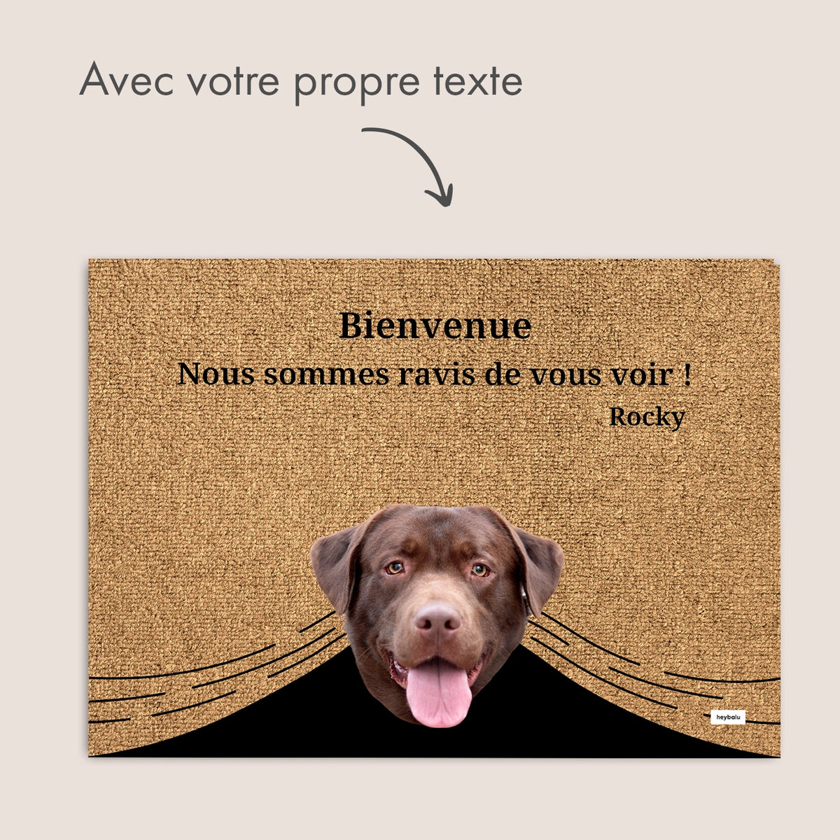 Personalisierte Fußmatte "Spähende Haustiere" mit Foto – personalisiertes Geschenk – Ansicht 14 market_france
