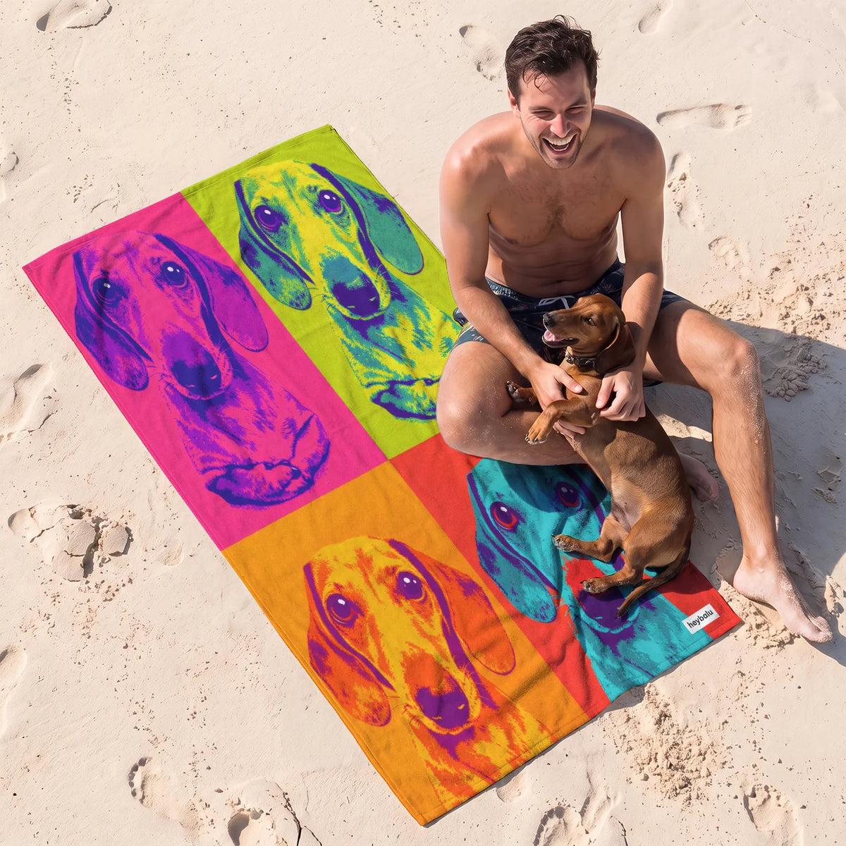 Personalisiertes Badetuch "Pop Art" – personalisiertes Geschenk – Ansicht 11 market_france